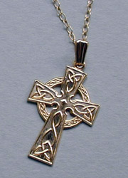 Gold Celtic Cross Necklace