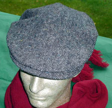 Traditional Donegal Tweed Cap