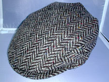Donegal Herringbone Tweed Cap